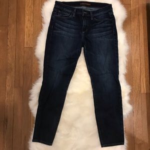 Joe’s faded straight leg jeans